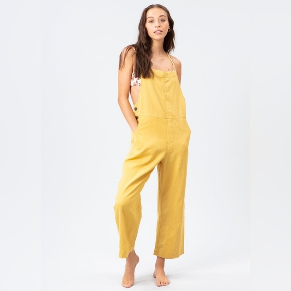 Rip Curl Pants - NWOT- RIP CURL SALTWATER TIE STRAP ORGANIC COTTON JUMPSUIT